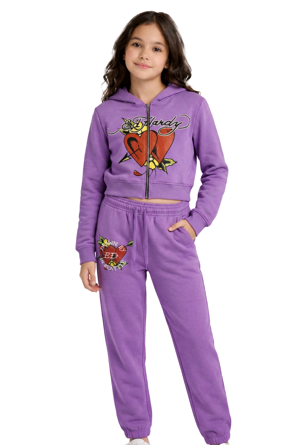 Kids Love Struck Sweats - Purple – Ed Hardy Forever