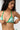 'HEARTS & FLOWERS' - BIKINI TOP - GREEN