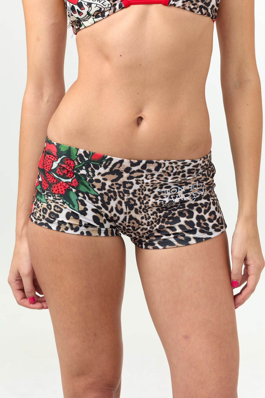 ROAR & ROSE - BOY SHORT - RED LEOPARD
