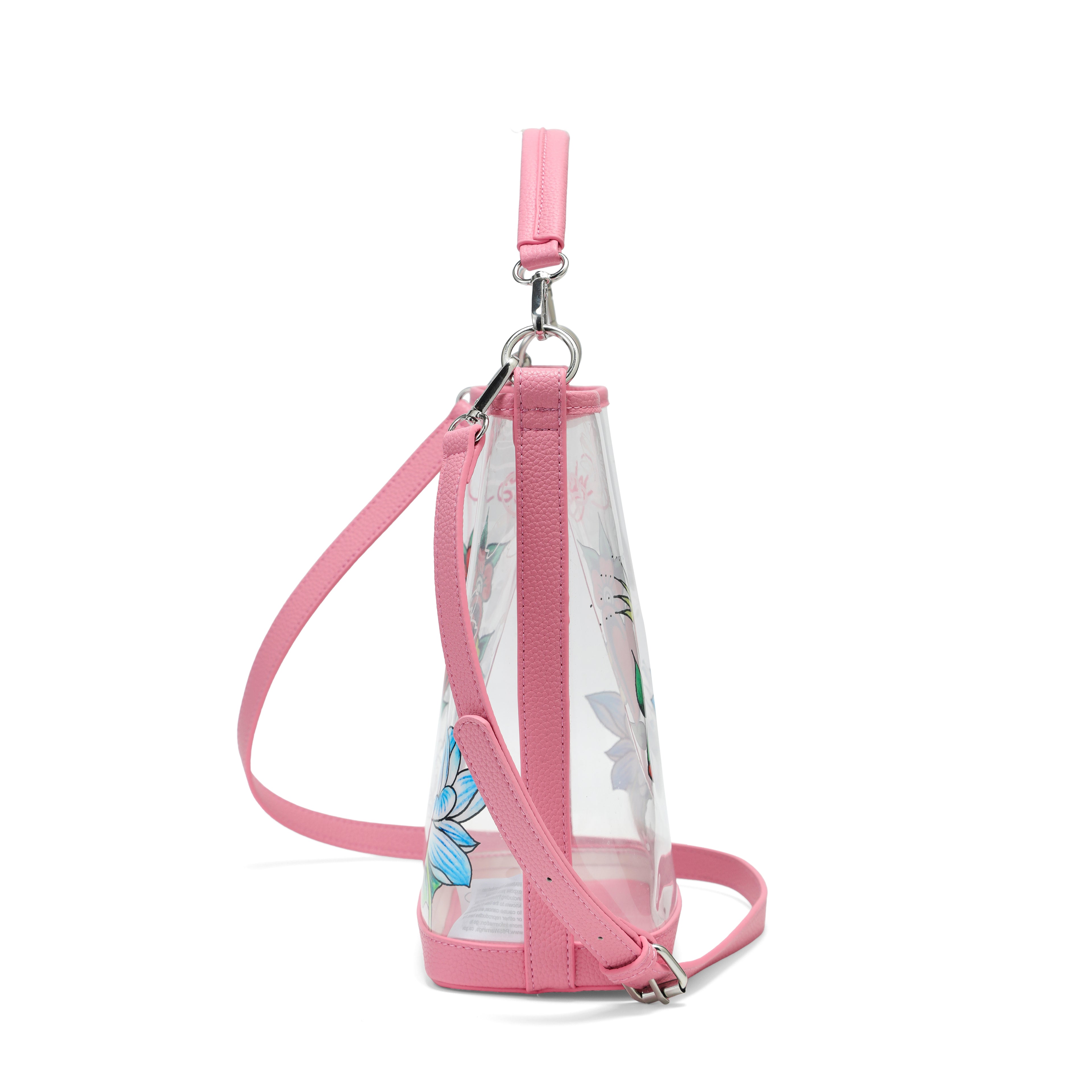 Pink Lotus Bucket Beach Bag