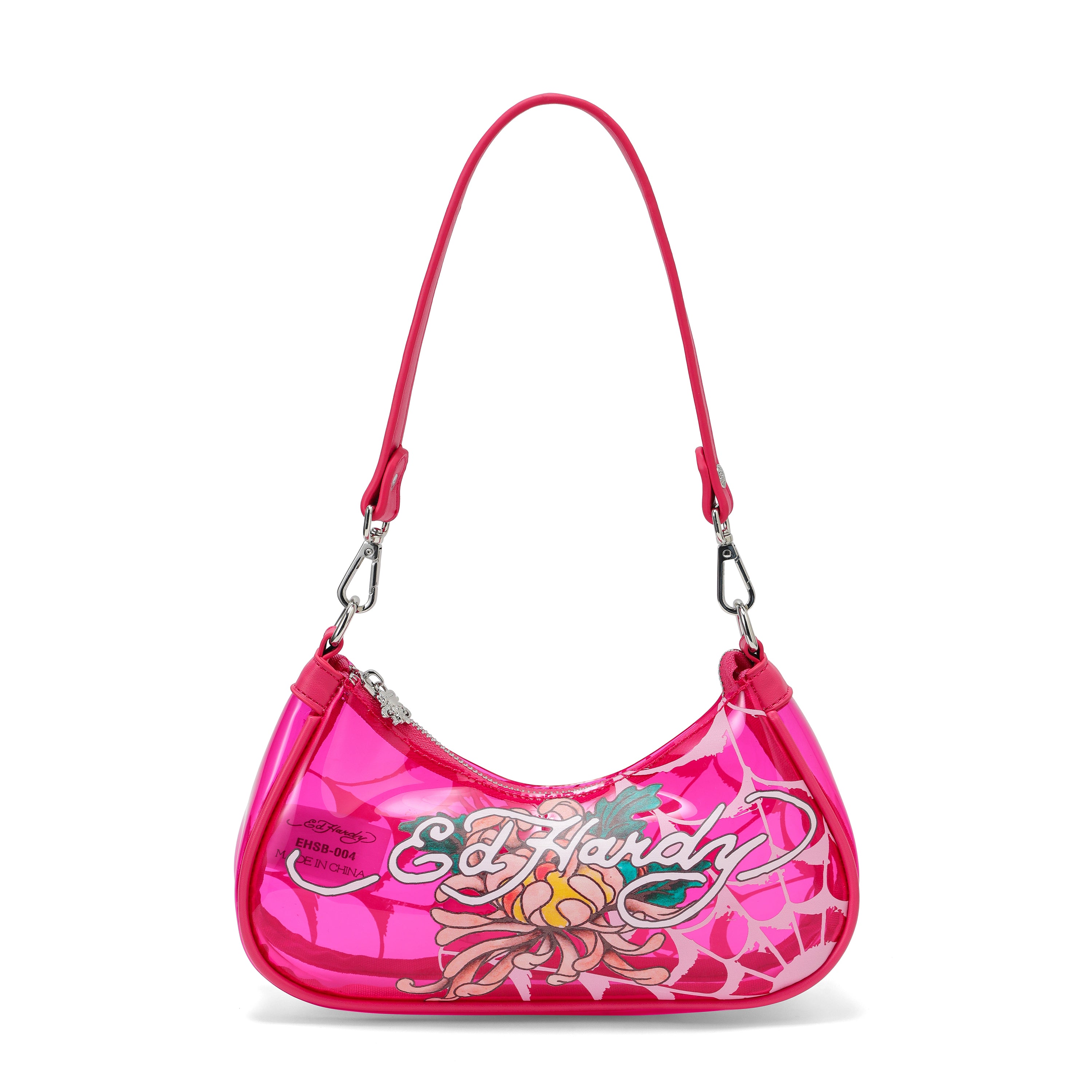 Ed Hardy Lotus Bloom Beach Shoulder Bag Pvc in print