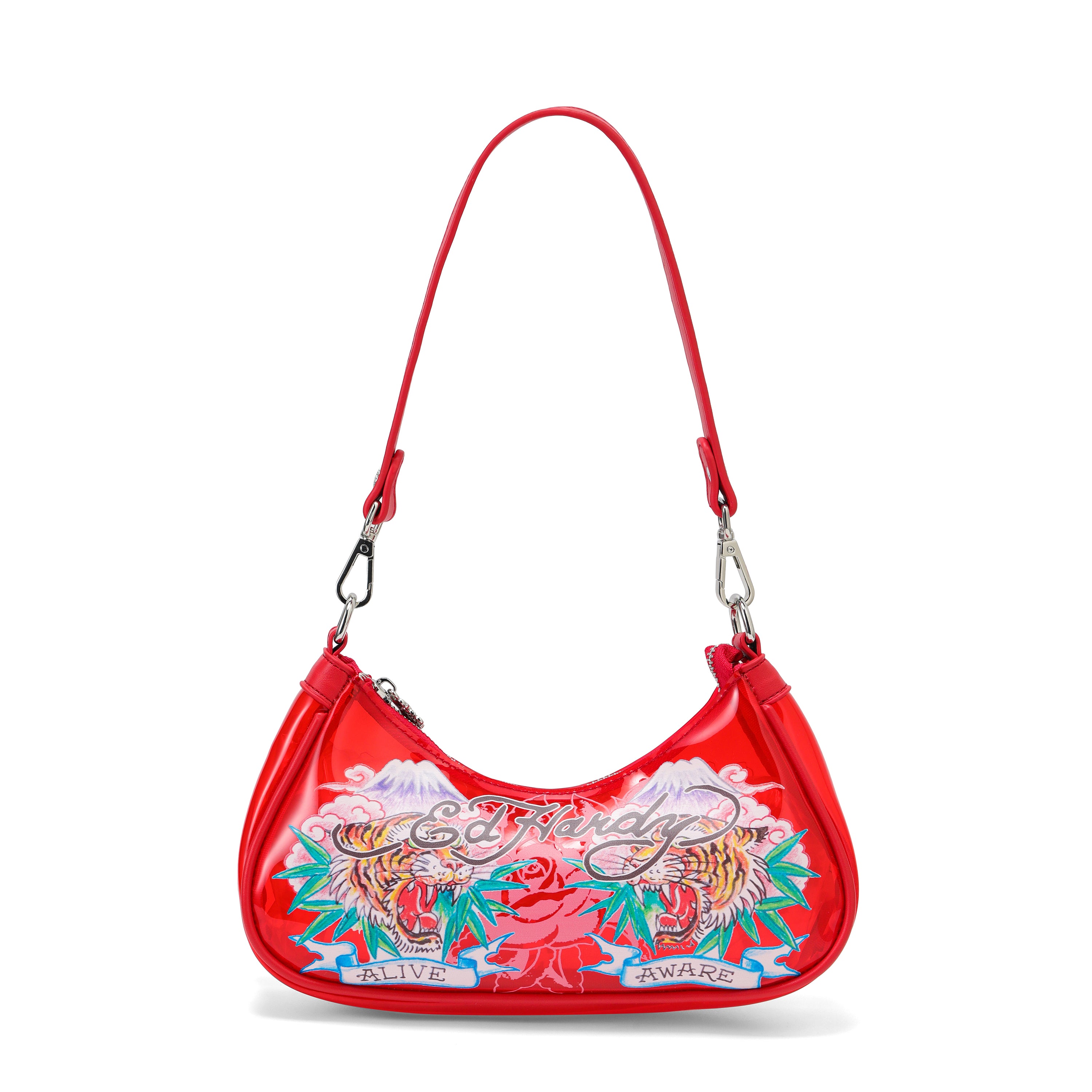 Ed Hardy Twin Tigers Beach Shoulder Bag Pvc in print