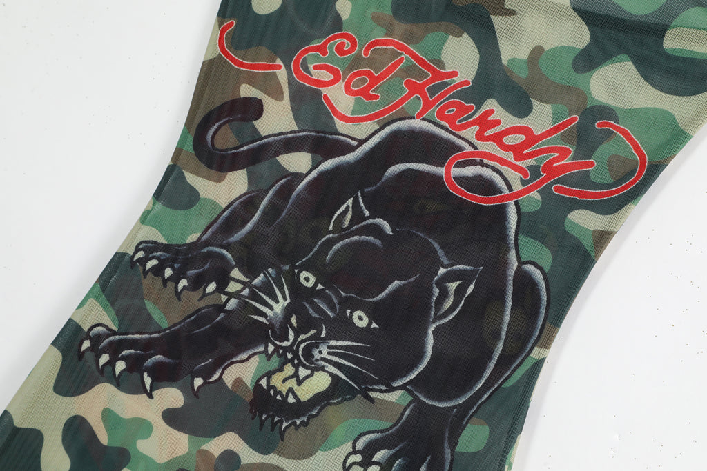 CAMO KITTEN - MESH TUBE DRESS - CAMO