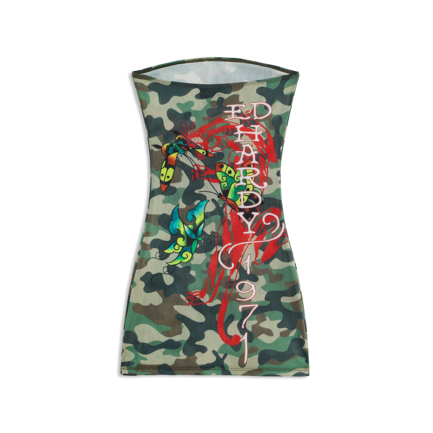 CAMO KITTEN - MESH TUBE DRESS - CAMO