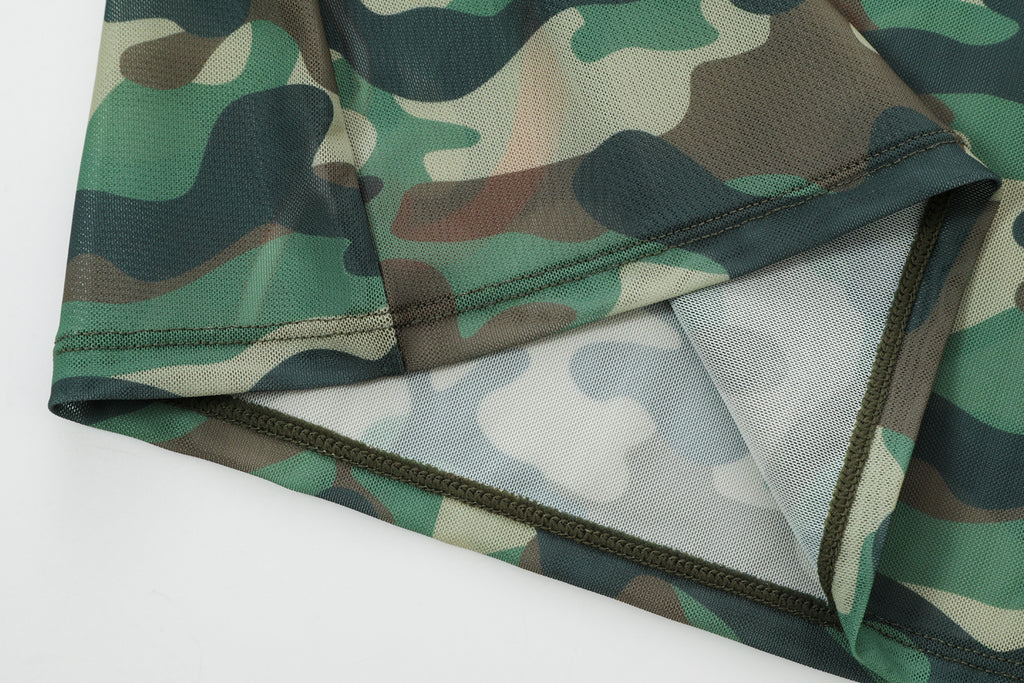 CAMO KITTEN - MESH TUBE DRESS - CAMO