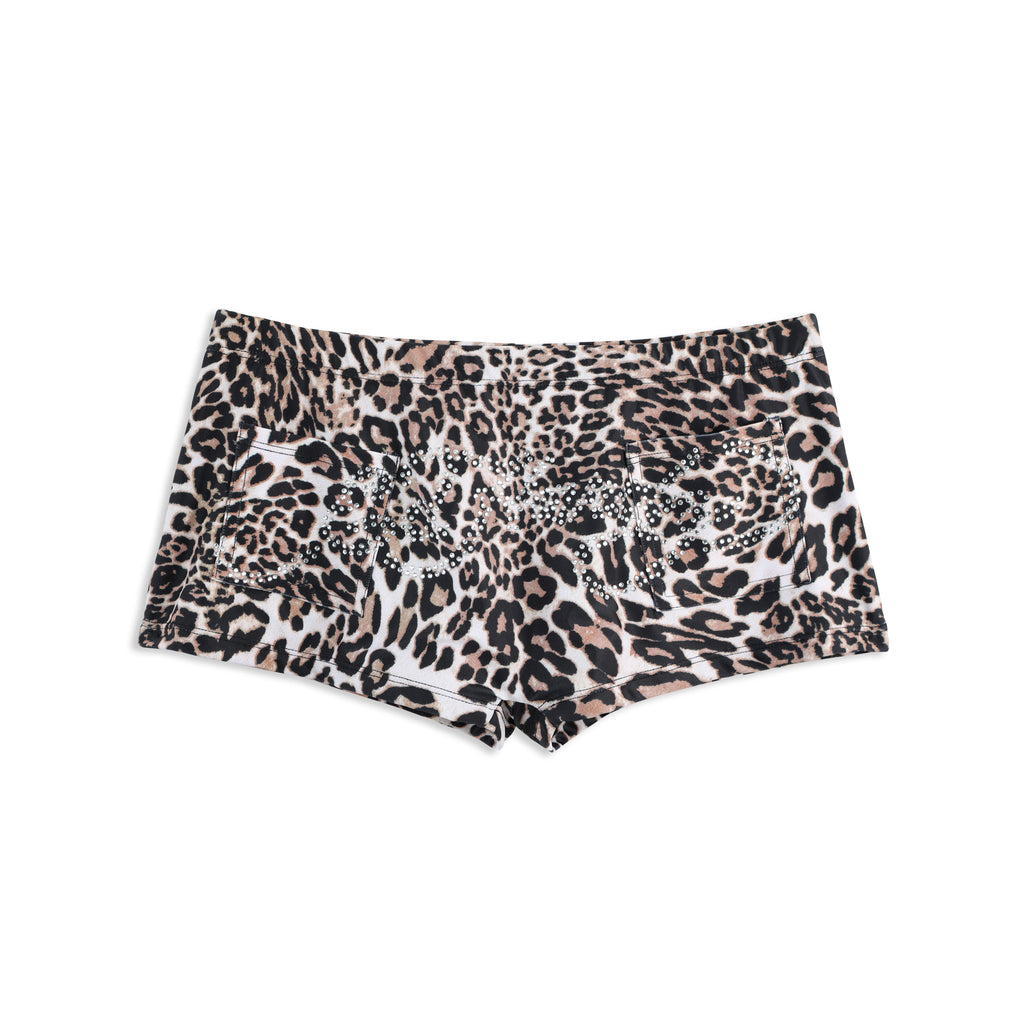 NEON ROSE - BOY SHORT - PINK LEOPARD