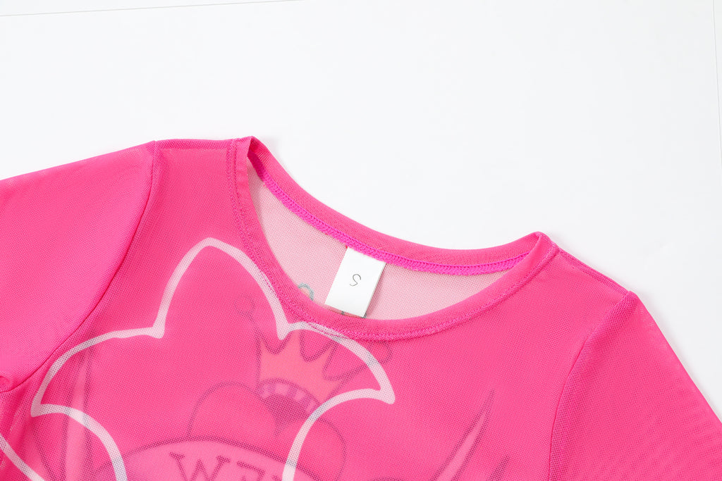 NYC EAGLE - MESH DRESS - PINK