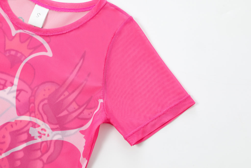NYC EAGLE - MESH DRESS - PINK