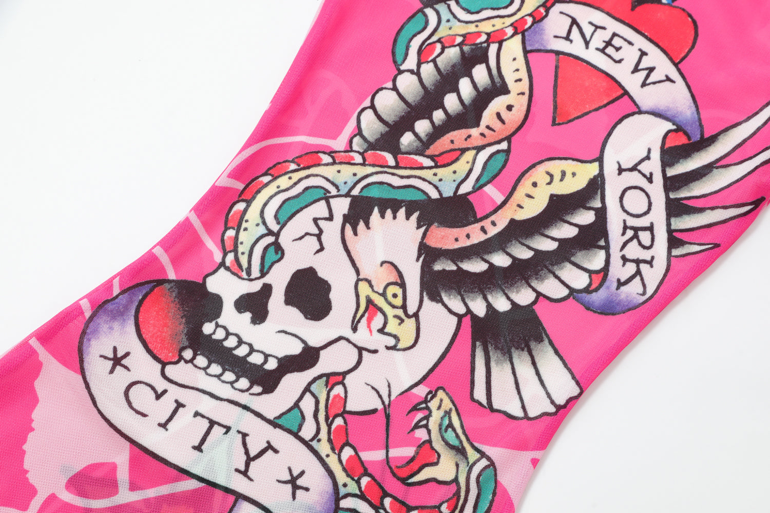 NYC EAGLE - MESH DRESS - PINK