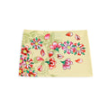 Close-up detail of Ed Hardy Vintage Rose Swim Skirt in yellow print