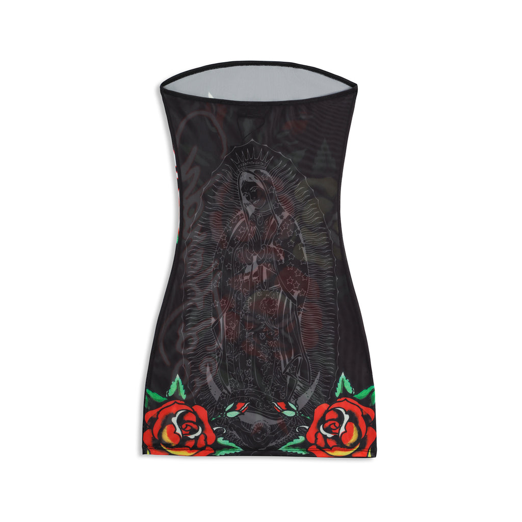 SACRED GARDEN - TUBE DRESS - BLACK