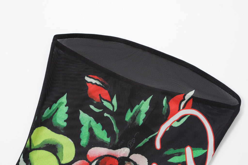 SACRED GARDEN - TUBE DRESS - BLACK
