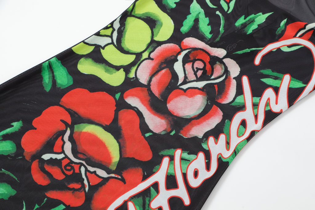 SACRED GARDEN - TUBE DRESS - BLACK