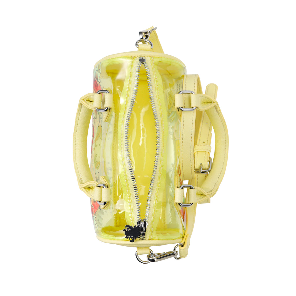 Yellow Ed Hardy PVC Small Beach HandBag - Koi