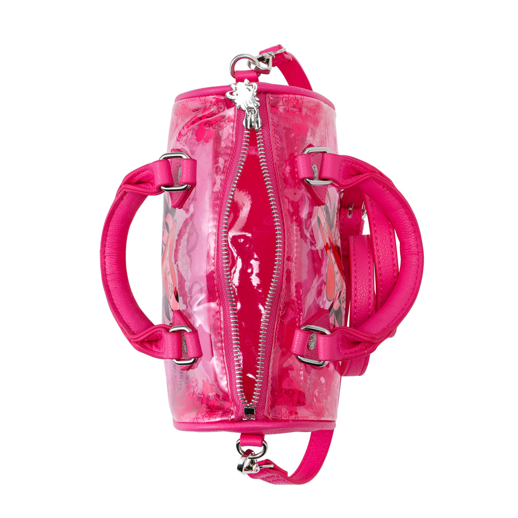 Pink Ed Hardy PVC Small Beach HandBag - Love Kills