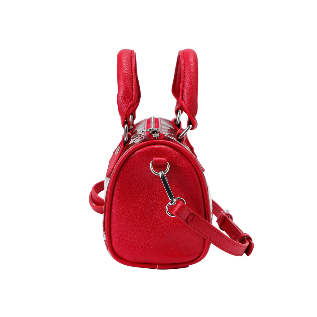 Red Ed Hardy PVC Small Beach HandBag - Classic Panther