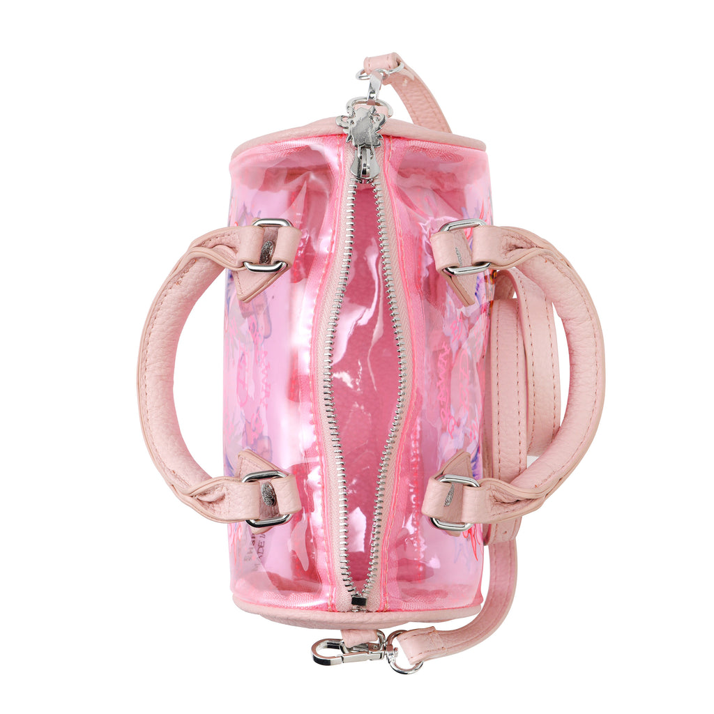 Pink Ed Hardy PVC Small Beach HandBag - Alive & Aware