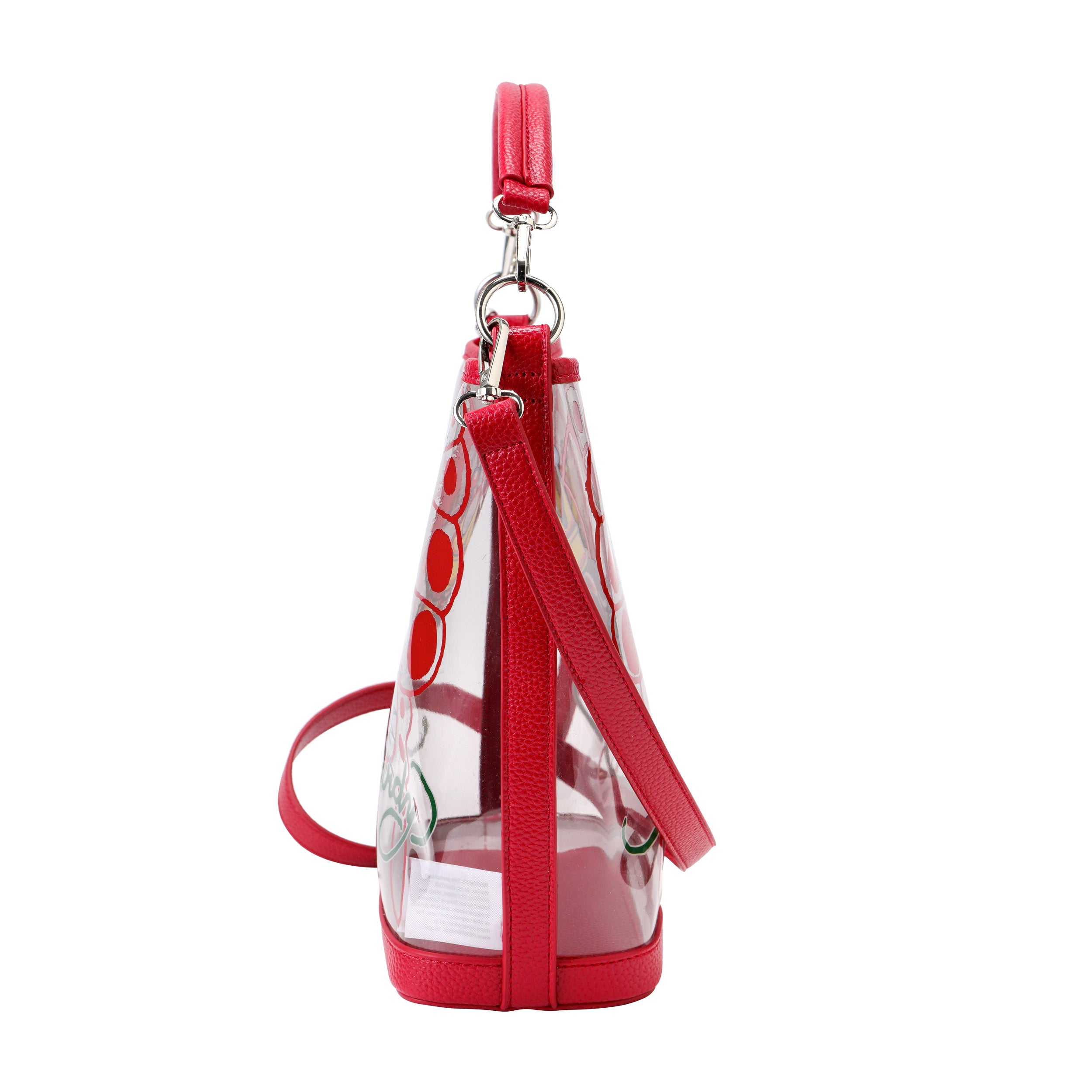 Red Ed Hardy PVC Beach Bucket Bag - Bull Dog