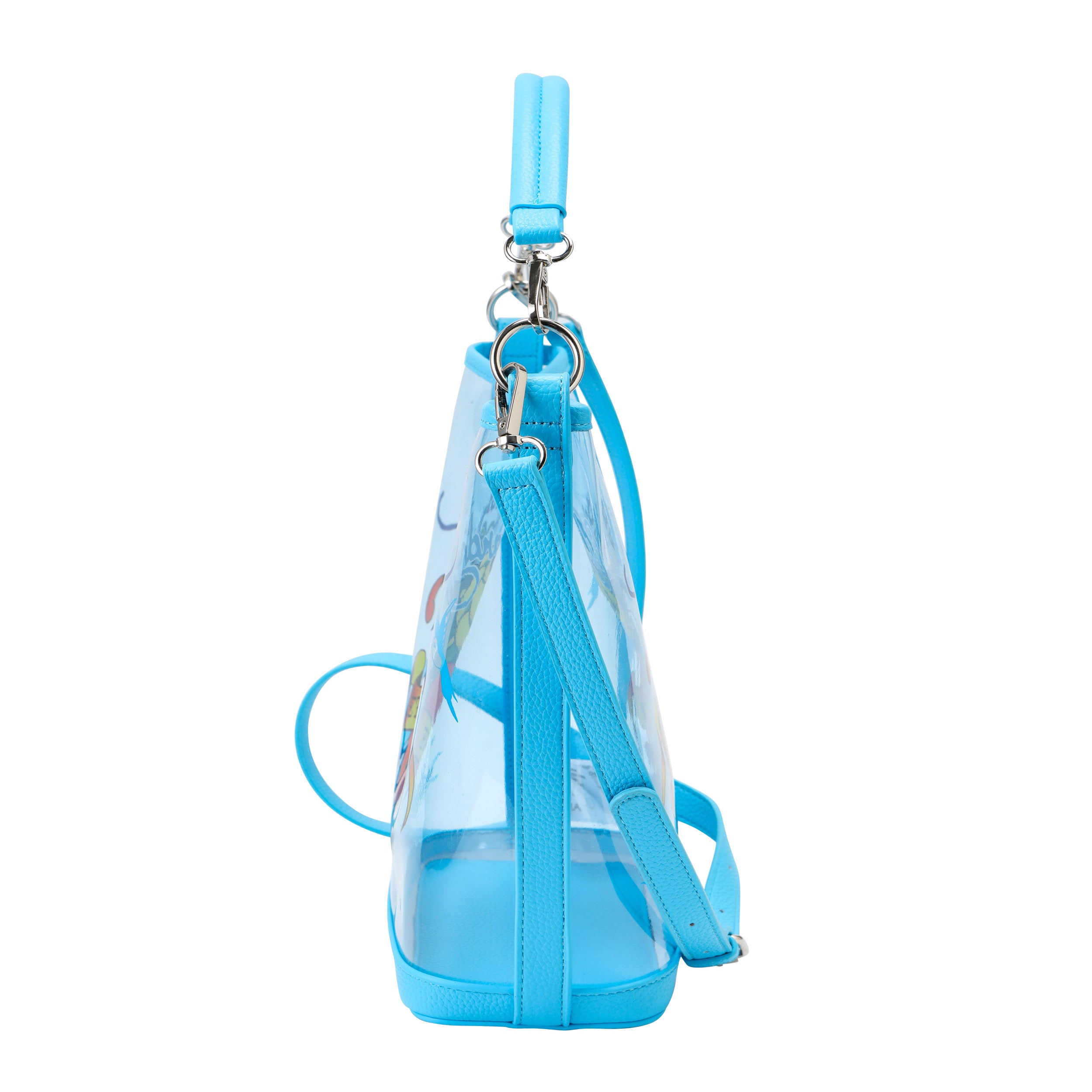 Blue Ed Hardy PVC Beach Bucket Bag - Eternal Love