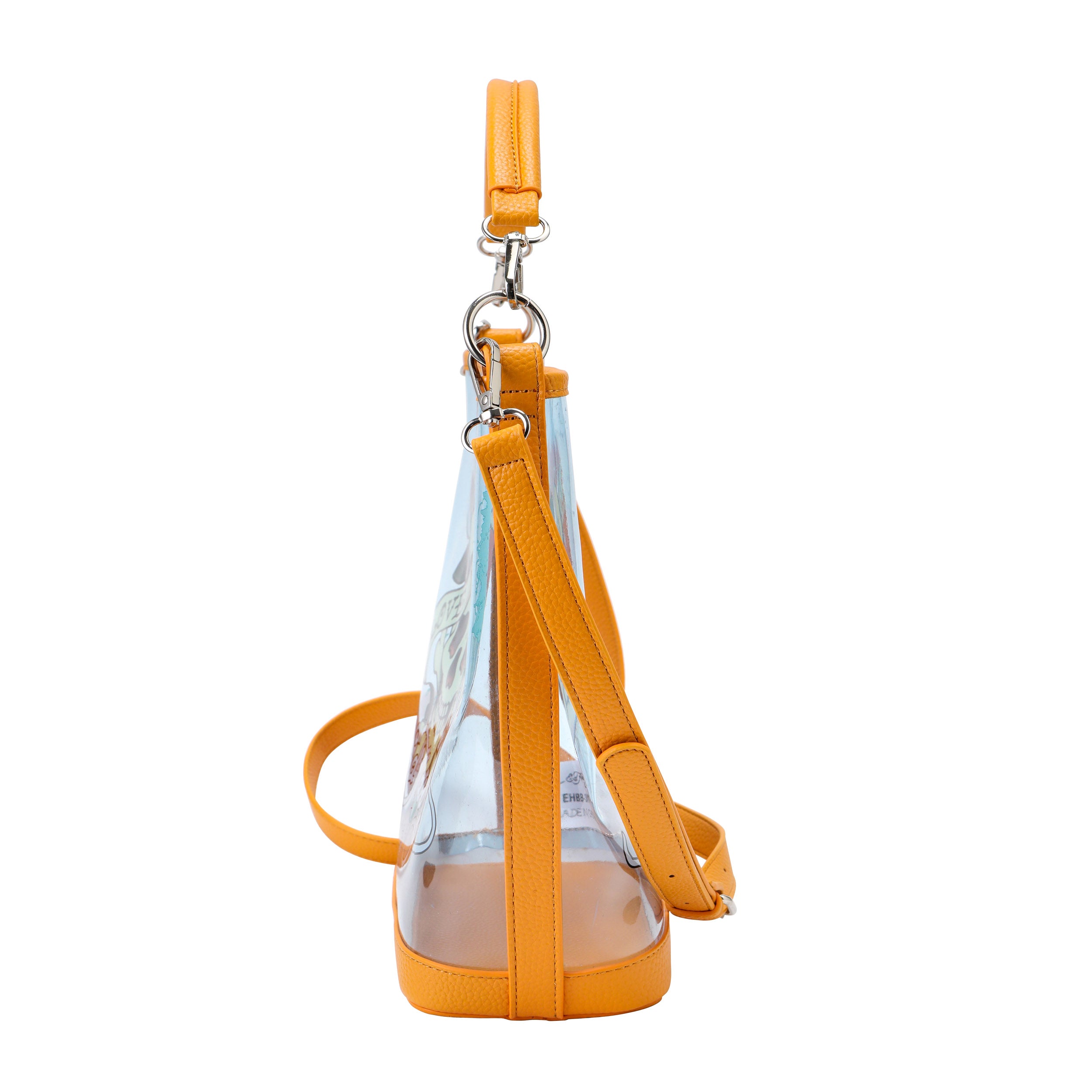 Orange Ed Hardy PVC Beach Bucket Bag - Love Kills