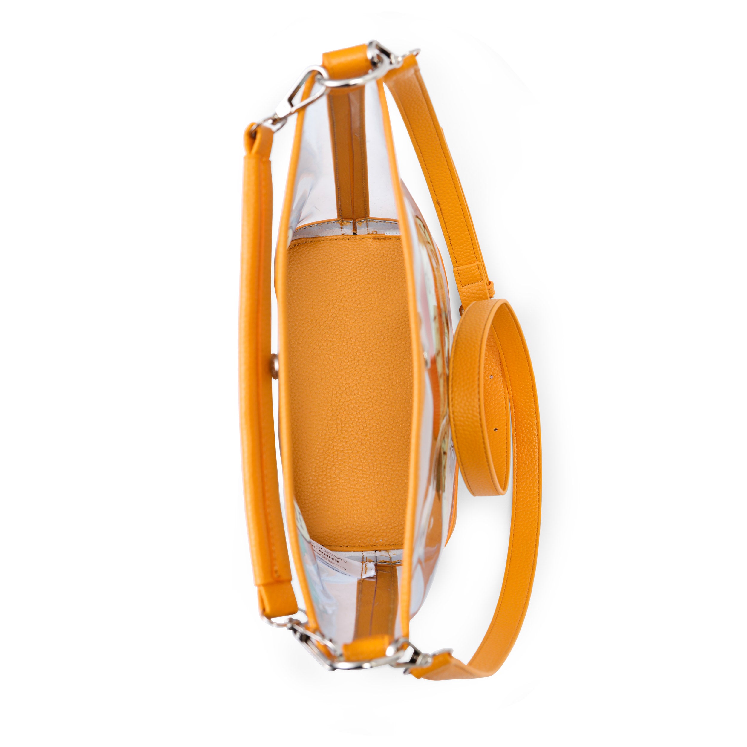 Orange Ed Hardy PVC Beach Bucket Bag - Love Kills