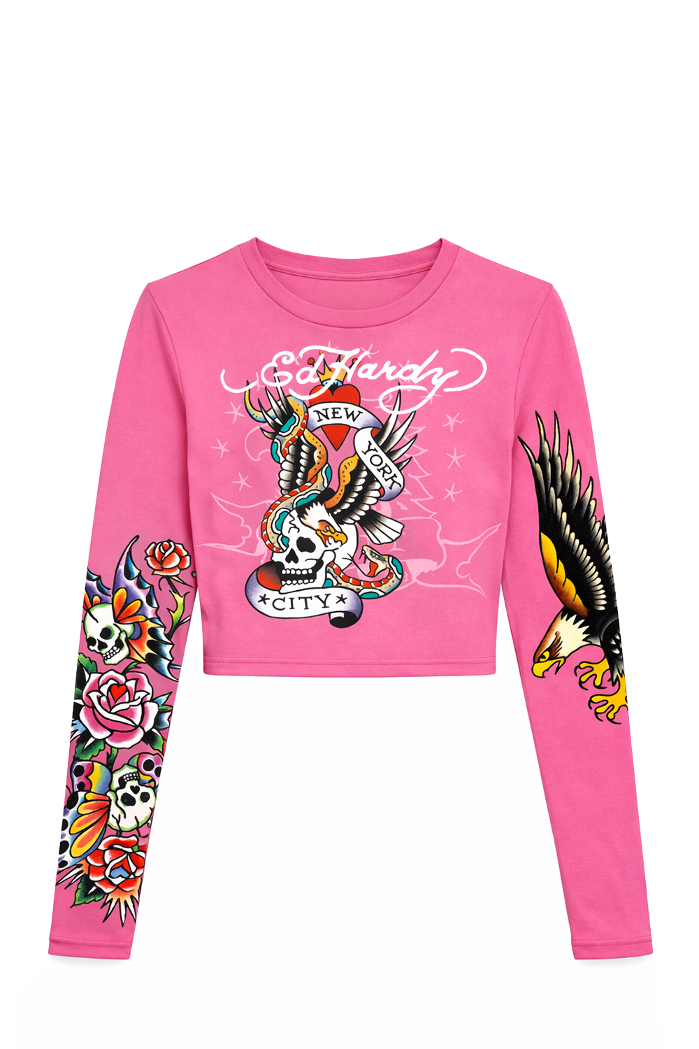 Kids New York City Long Sleeve T-Shirt - Pink