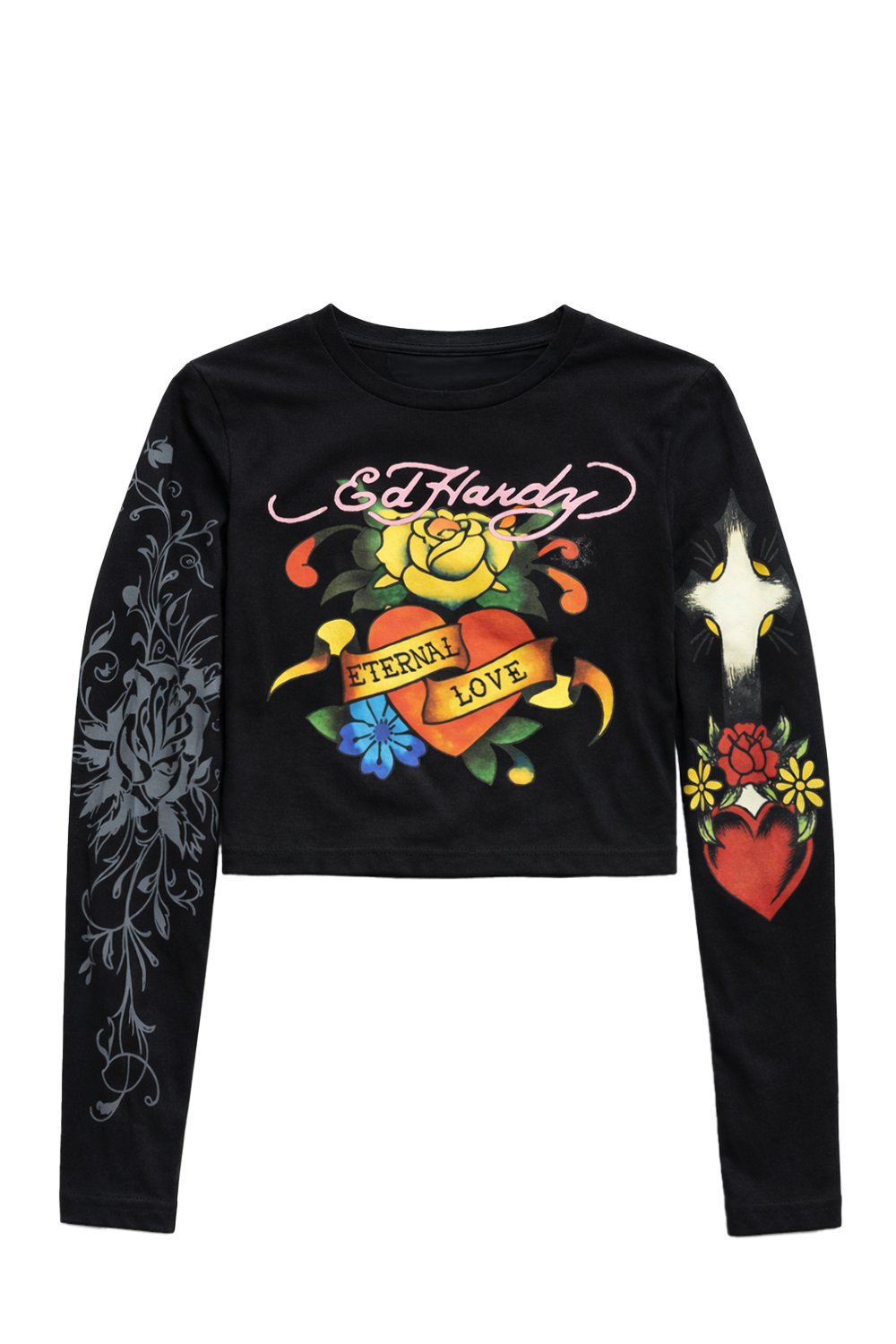 Kids Eternal Love Long Sleeve T-Shirt - Black