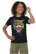 Kids Don Ed Hardy Tiger T-Shirt - Black