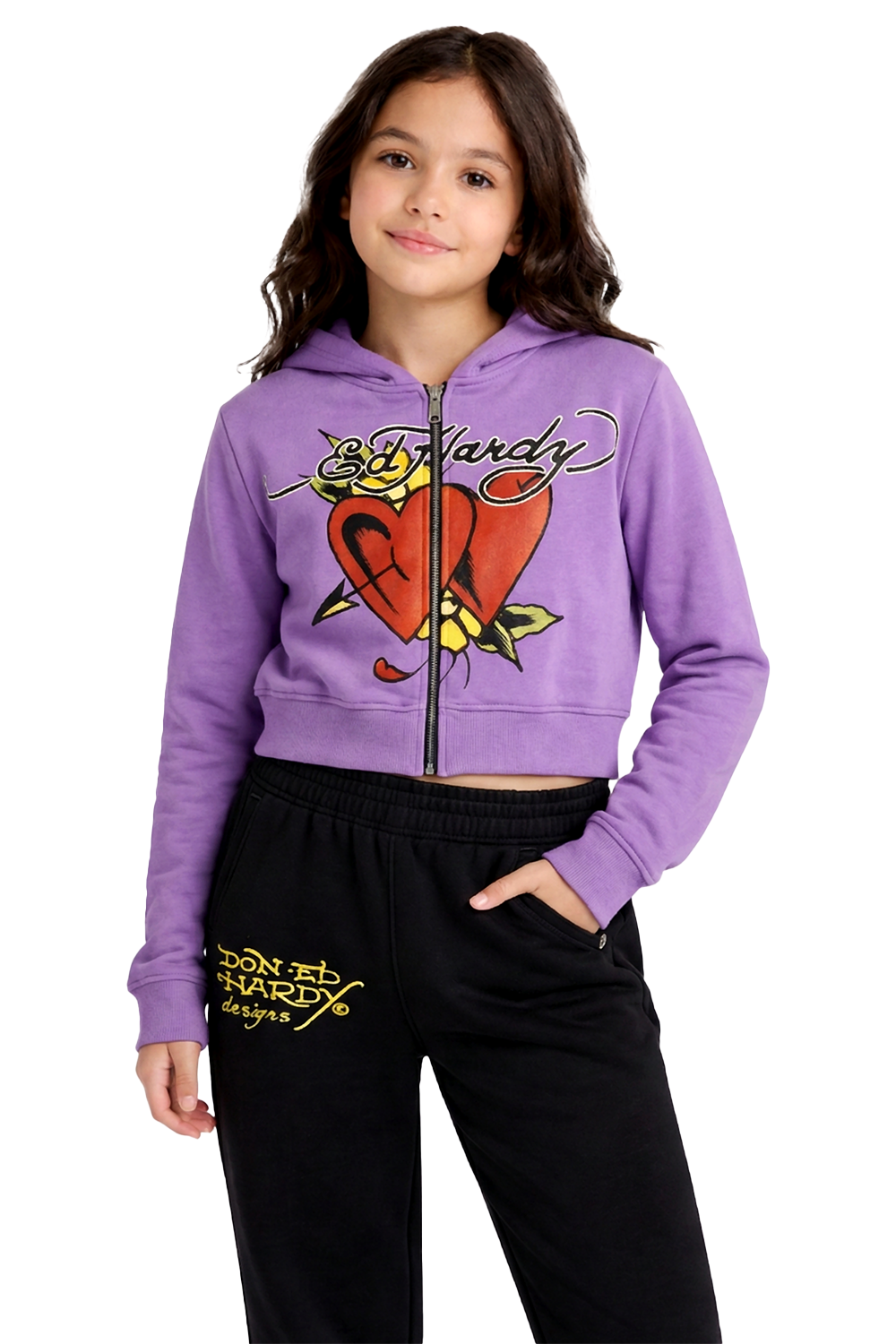 Kids Love Struck Hoodie - Purple