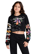 Kids Orchid Long Sleeve T-Shirt - Black