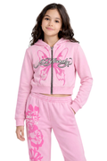 Kids Butterfly Hoodie - Pink