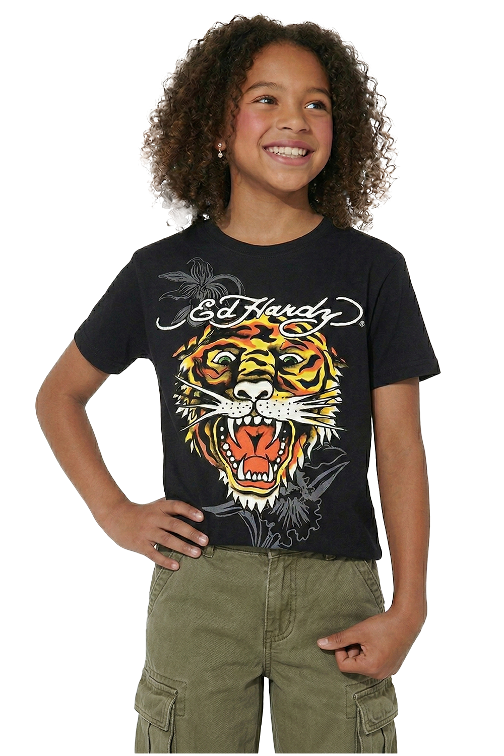 Kids Classic Tiger T-Shirt - Black