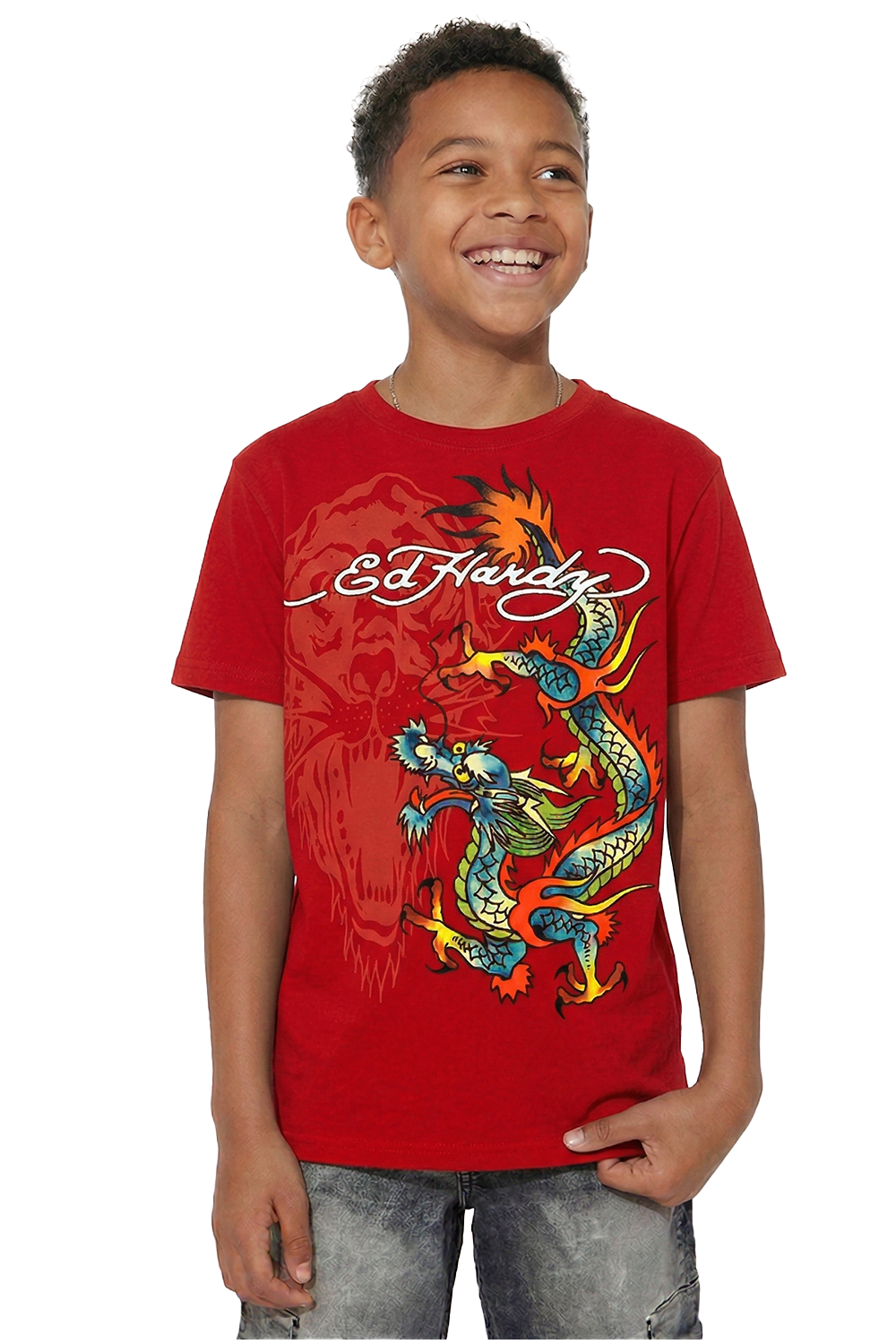 Kids Dragon T-Shirt - Red