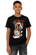 Kids New York Serpent T-Shirt - Black