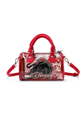 Red Ed Hardy PVC Small Beach HandBag - Classic Panther