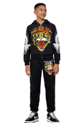 Youth Gold Tiger Sweats -Black