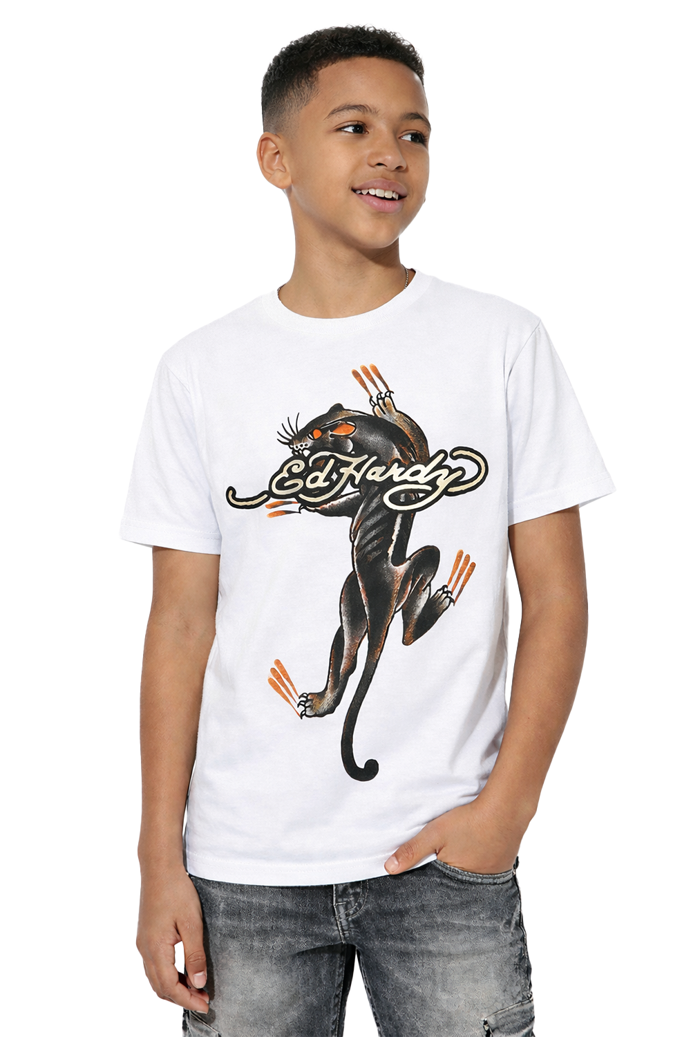 Youth Panther Claws T-Shirt - White
