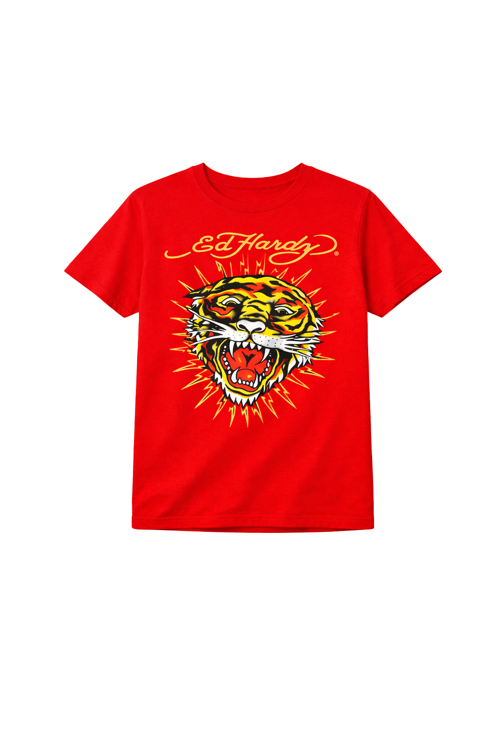 Youth Tiger Sparks T-Shirt - Red