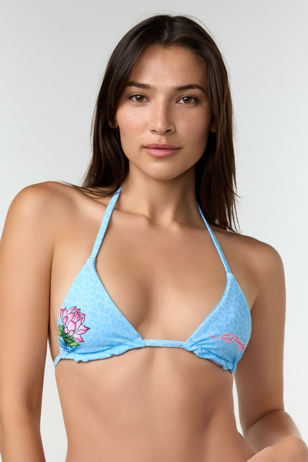 LOTUS STREAM' - BIKINI TOP - BLUE